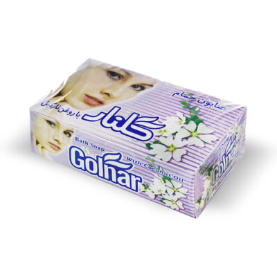 صابون 130 گرم گلنار رنگی بسته 6 عددی