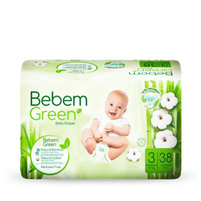 پوشک بچه ببم سایز 3 بسته 38 عددی