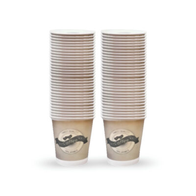 لیوان کاغذی یکبار مصرف بسته 50 عددی مدل شات قهوه