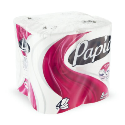 دستمال کاغذی توالت 8 رول پاپیا